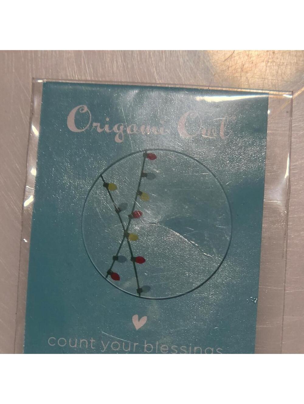 Origami Owl STRING OF LIGHTS PLATE For LARGE Living Locket CHRISTMAS Insert NIP